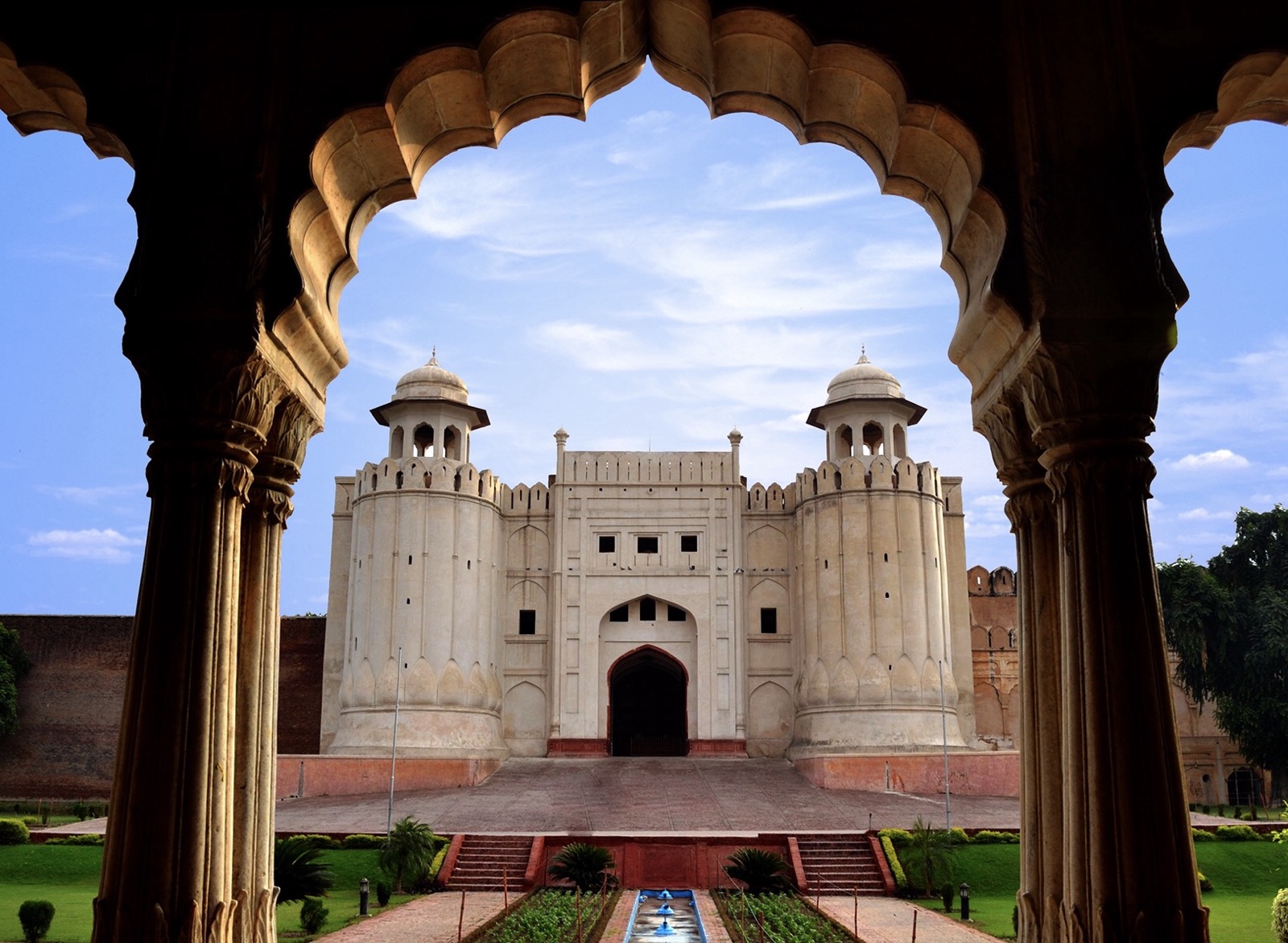 View of Lahore Fort from the Baradari pavilion — Lahore is the headquarters of PostEx.